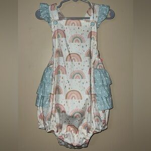 Ricrac & Ruffles Toddler Romper, Size 3T